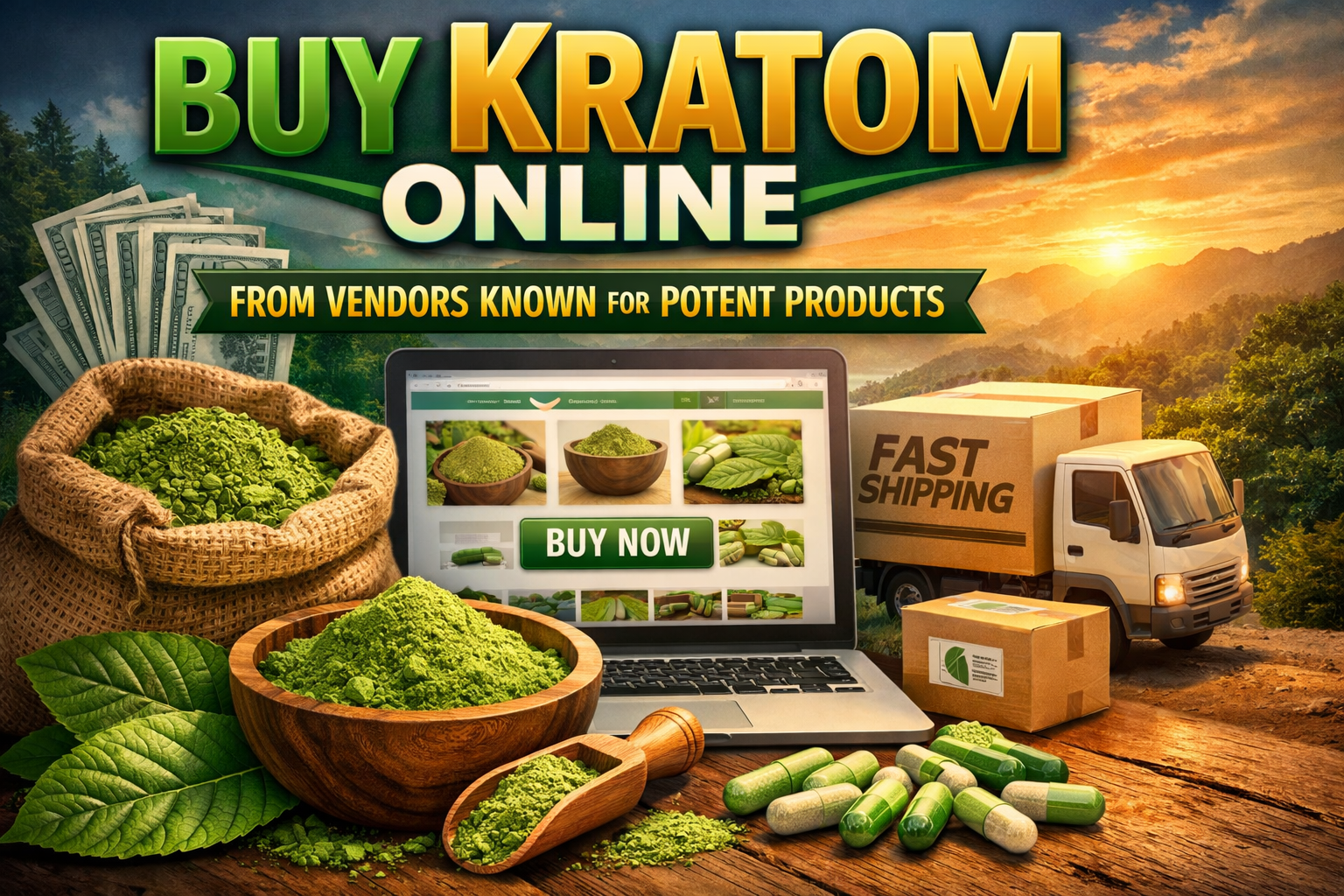 Buy Kratom Online From Vendors Known For Potent Products