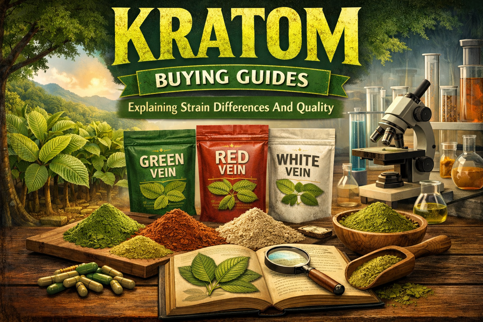 Kratom Buying Guides: Explaining Strain Differences And Quality