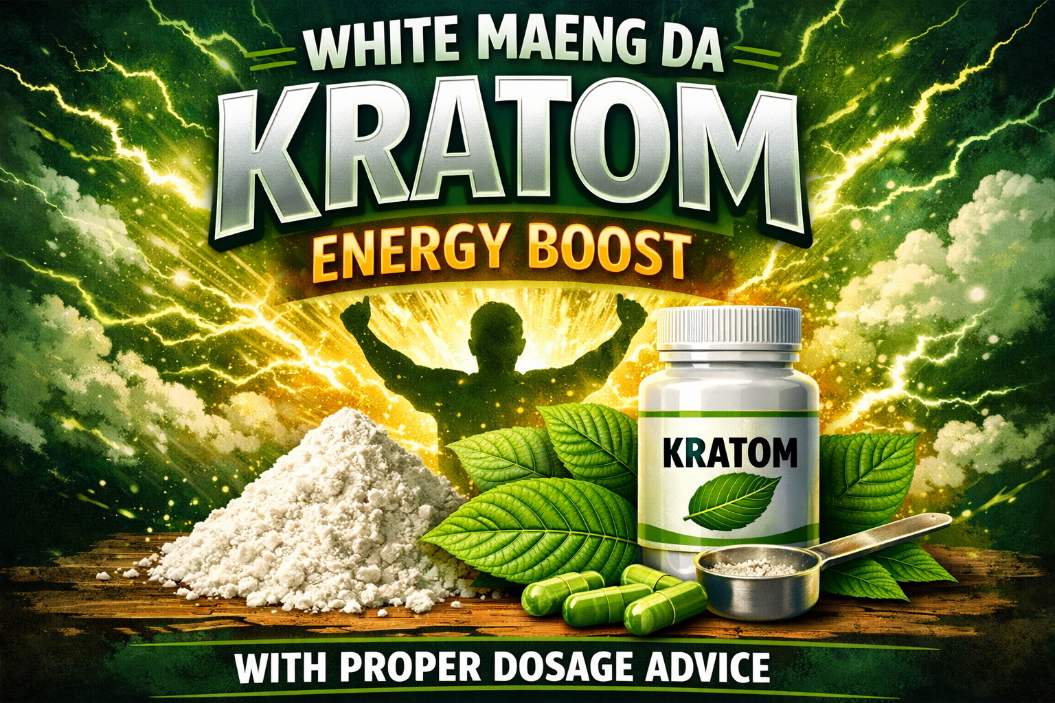 White Maeng Da Kratom Energy Boost With Proper Dosage Advice